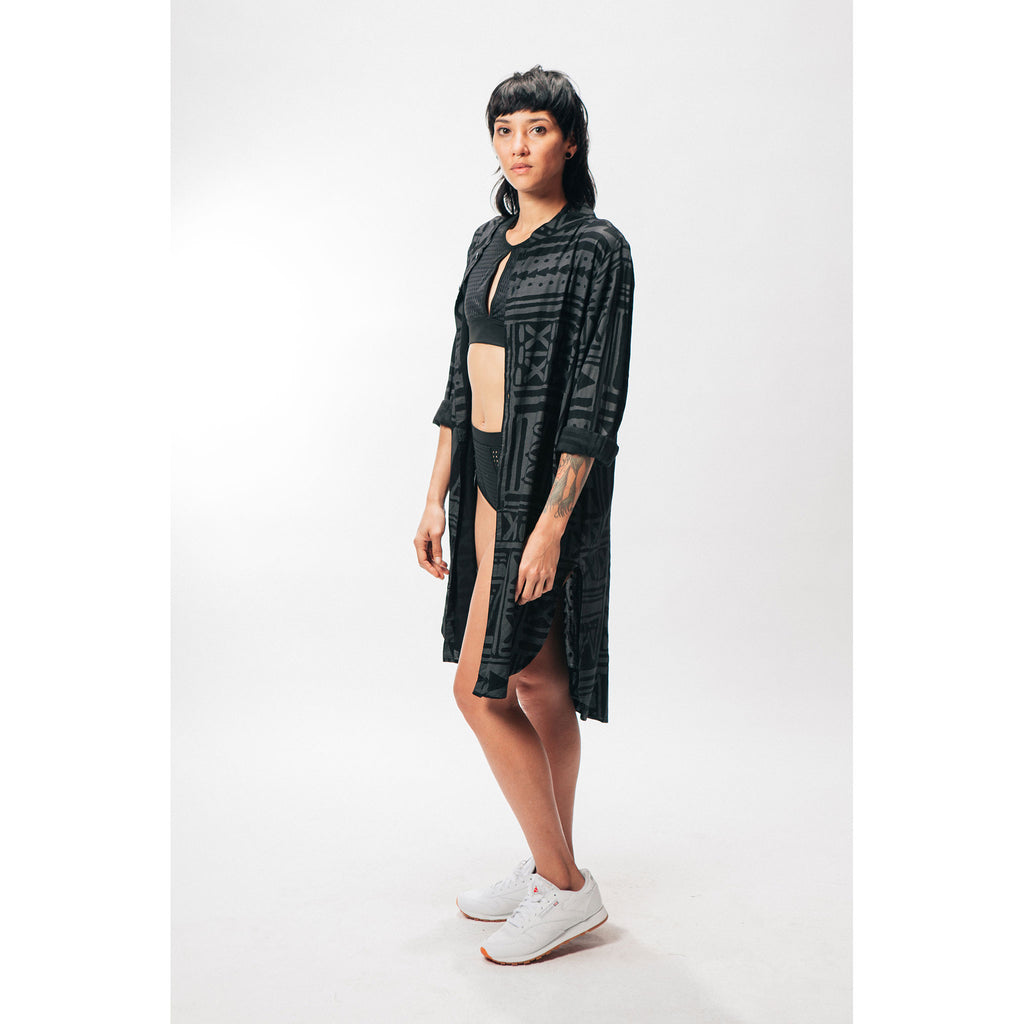 BUTTON UP TUNIC [X-TRiBE] - PEACE FITS