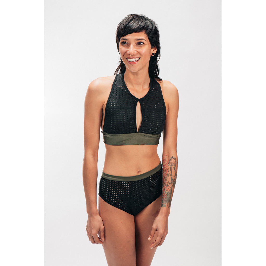 MESH SWIMSUIT TOP - PEACE FITS