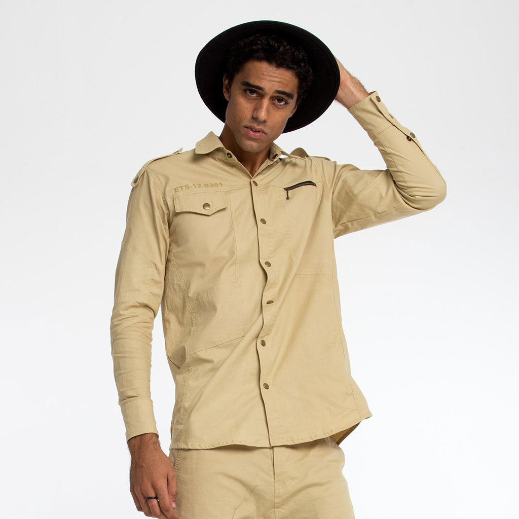 BOOTCAMP SNAP DOWN SHIRT - PEACE FITS