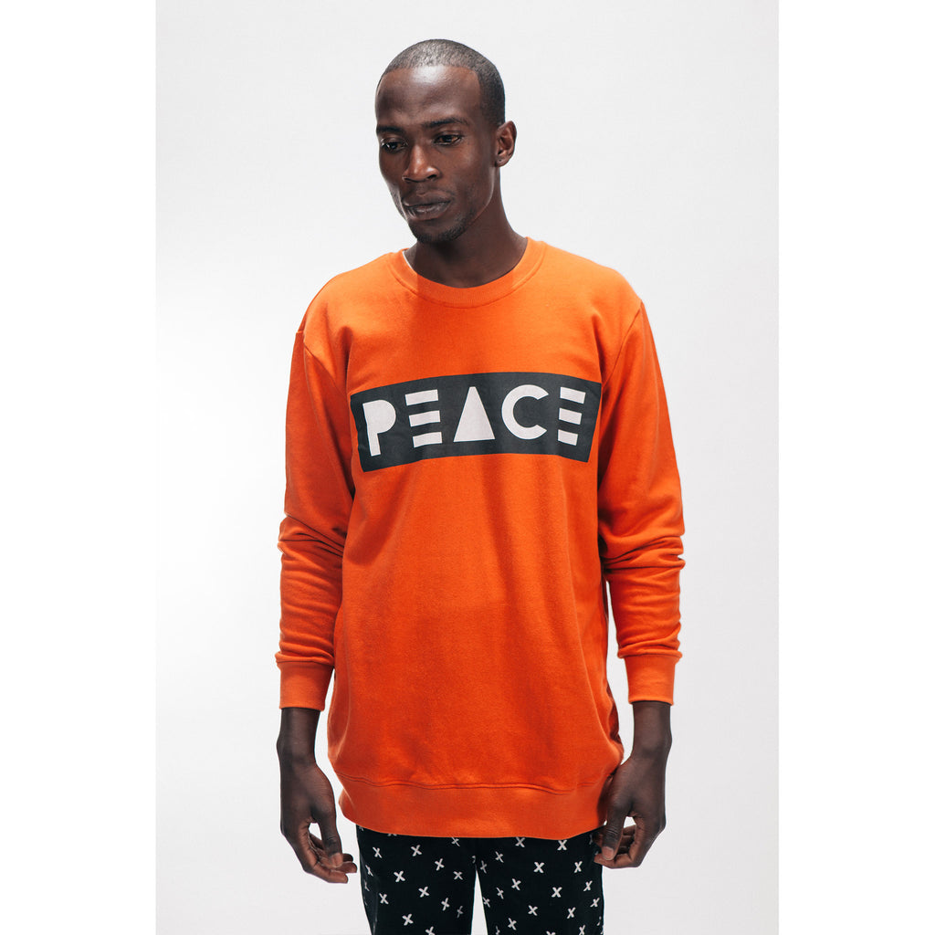 CREW NECK SWEATSHIRT [PEACE] - PEACE FITS