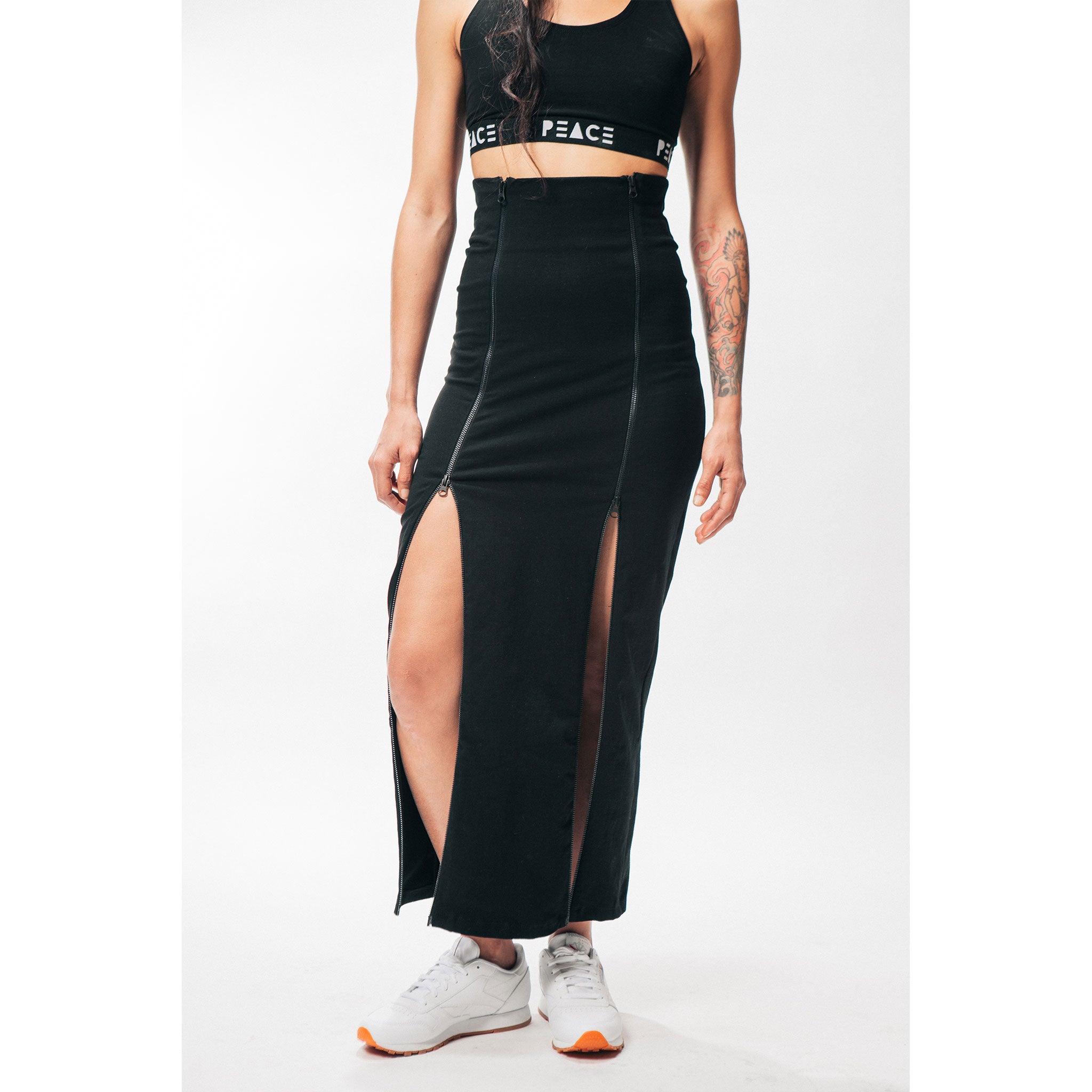 XYZ-Long-Zipper-Skirt-Black-